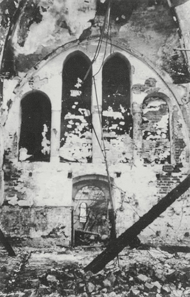 Bij de Bevrijding in 1945 is de kerk zwaar beschadigd.